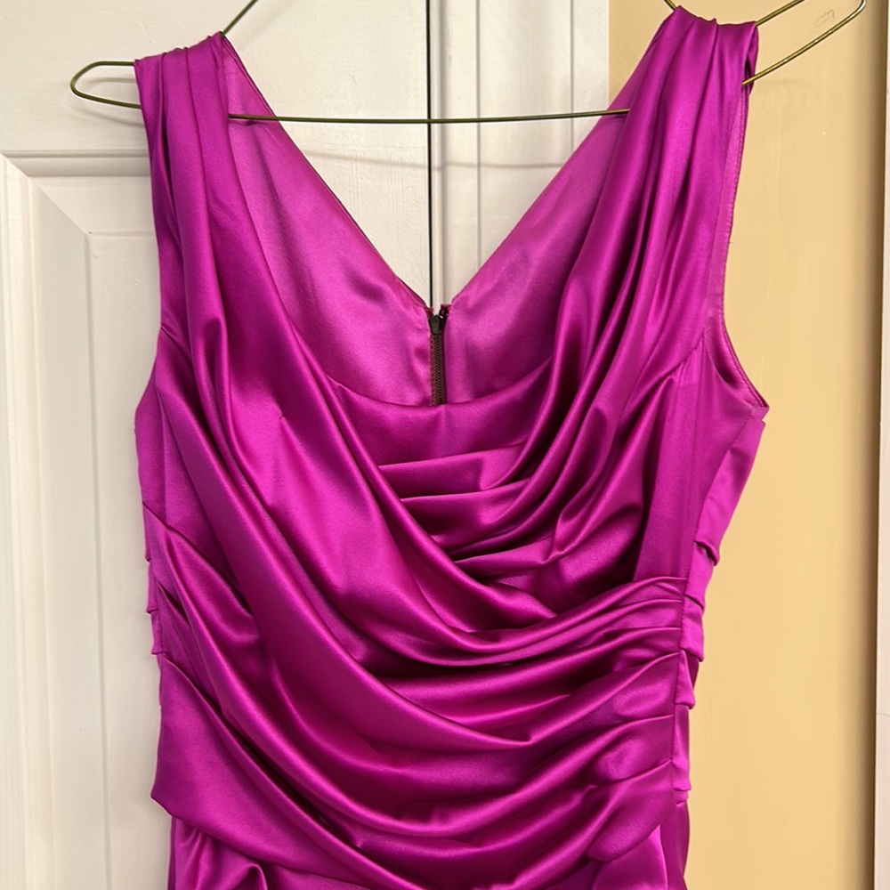 Dolce and Cabana fuchsia satin dress